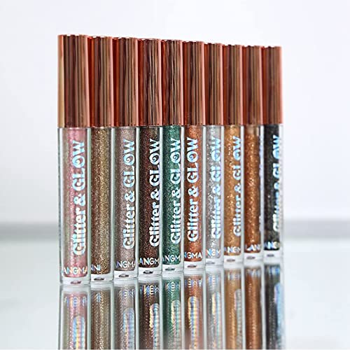 JasCherry 10 Colori Liquido Ombretti Glitter