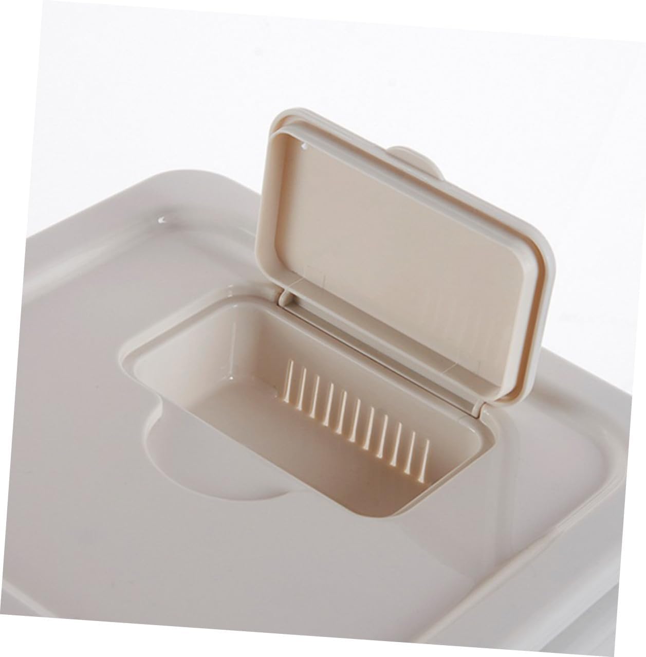 BESTonZON Pet Food Storage Bin Airtight Canister Small Nordic Style 8-12 Lbs Capacity Sealed Container for Dog Cat Feeding Supplies