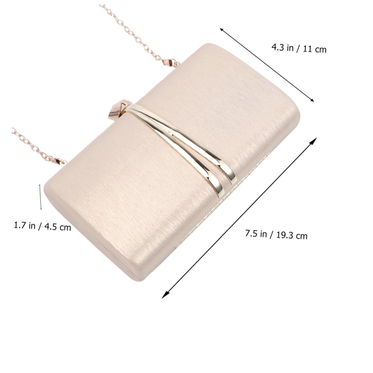 FOMIYES Bolso Mano Fiesta Mujer Elegante PU Cuero con Cadena y Estampado para Bodas Noche