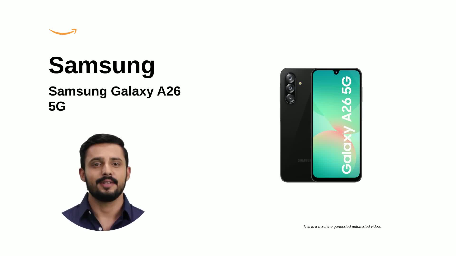 Samsung Galaxy A26 5G (Awesome Black, 8GB, 128GB) | Awesome