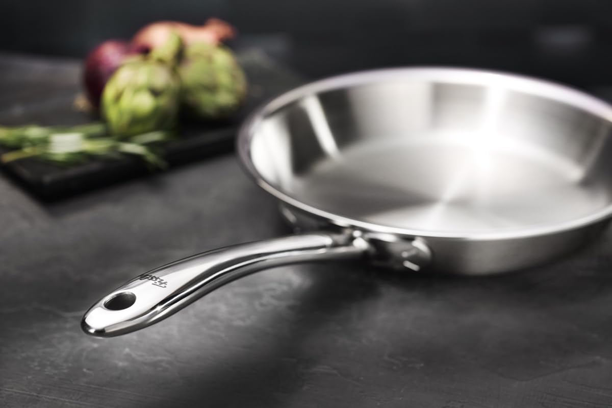 Fissler M5 Pro-Ply® Padella in acciaio inox, 20 cm, prodotta in Germania, materiale multistrato Pro-Ply™ a 5 strati, senza rivetti, acciaio inox 18/10, induzione