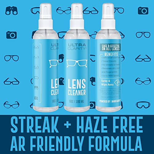 Powered by Nano Magic Eyeglass Lens Cleaning Spray 6 oz (3 Pack) | Professional Grade Formula, Silicone-Free | for Glasses, Phone, Electronic Screens, Optic Surfaces, Coated Surfaces - Made in USA - Image 6