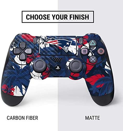 Vista 16 de Skinit Calcomanía para juegos compatible con el controlador de PS4, diseño oficial de los New England Patriots de la NFL, en blanco y negro