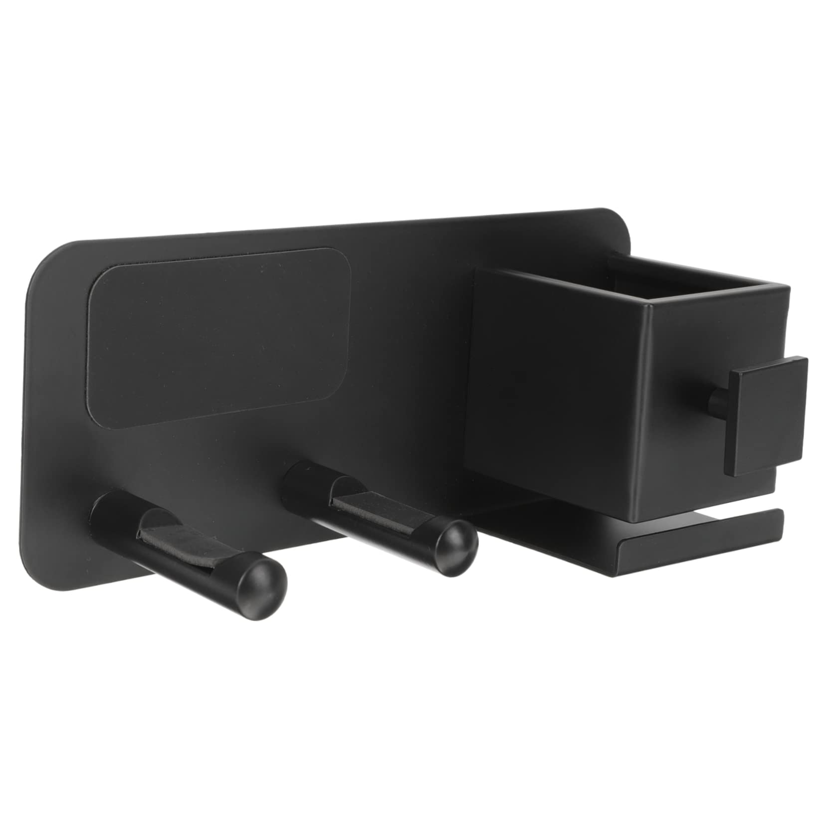 VICASKY Modern Design Hair Dryer Rack Wall Mount Hair Dryer Holder Adhesive for Salon and Bathroom