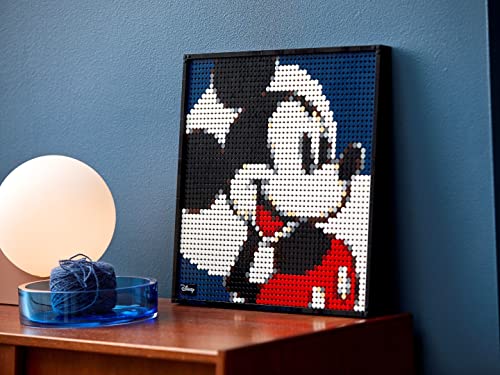 31202 Art Disney's Mickey Mouse, Mosaico per Decorazione Casa Fai da Te per il Muro, Set 2 in 1 di Artigianato per Adulti, Idee Regalo 18+ anni - Lego - Immagine 1