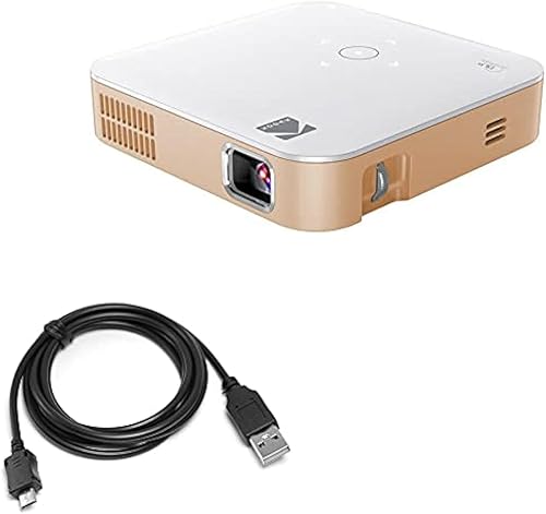 BoxWave Cable compatible con proyector de bolsillo portátil Kodak Luma 75 - Cable DirectSync, carga duradera y sincronización