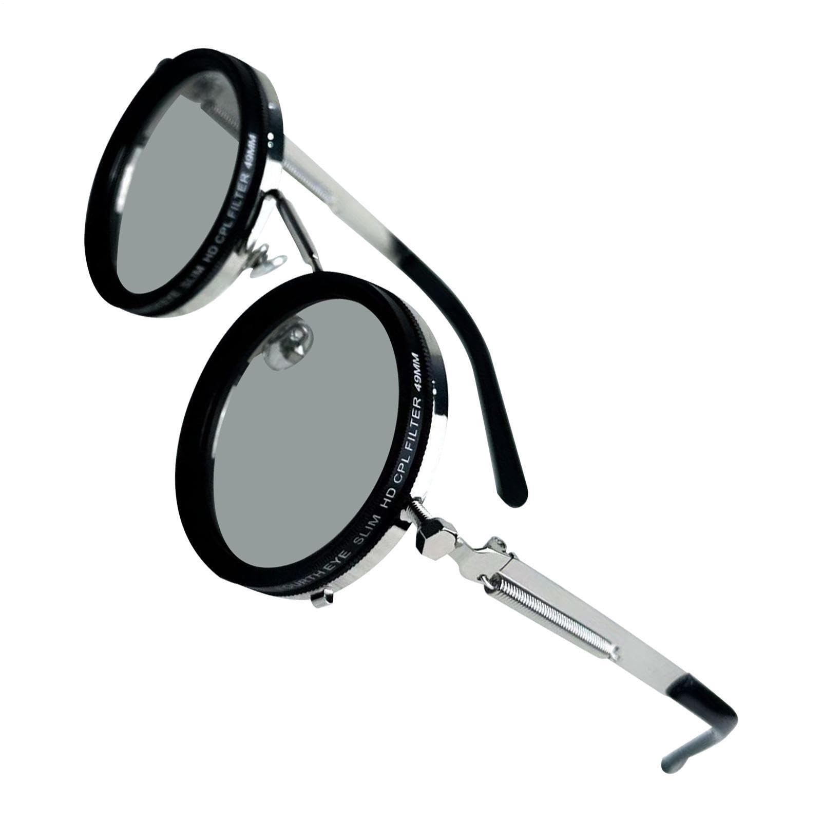 Regulowane okulary przeciwsłoneczne, ergonomiczna zaokrąglona oprawka, 47 g, okulary przeciwsłoneczne do jazdy motocyklem, okulary przeciwsłoneczne do jazdy na rowerze, przenośna konstrukcja, do