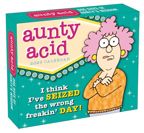 Aunty Acid 2026 Daily Desk Calendar: Boxed Page-a-Day Humor Calendar with Sassy Sayings, Sarcastic Quotes & Snarky Wisdom