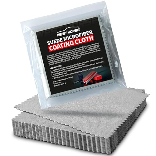 WEST HORSE Suede Cloths 30 Count 4 x 4 inches Grey