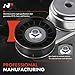 A-Premium Belt Tensioner Assembly with Pulley Compatible with Ford Ranger 2001-2011, Explorer 2000-2010, Explorer Sport, Explorer Sport Trac & Mazda B4000 & Mercury Mountaineer & Land Rover LR3