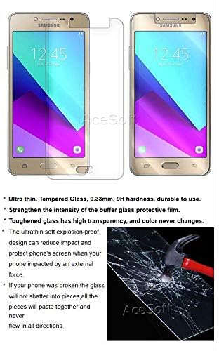 New Anti-Strike Clear Tempered Glass Screen Protector Film Compatible with Samsung Galaxy Go Prime SM-G530A AT&T