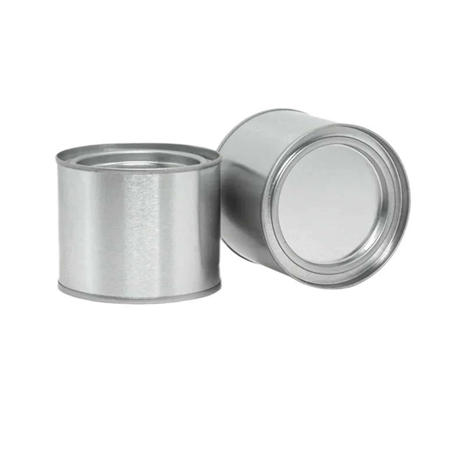 UBOHUZ 12pcs 50ml Metal Sealed Jars Food Coffee Tea Jar Chocolate Candy Gift Boxes Cosmetic Candle Containers Jewelry Storage Box for Tea, Coffee(Silver)