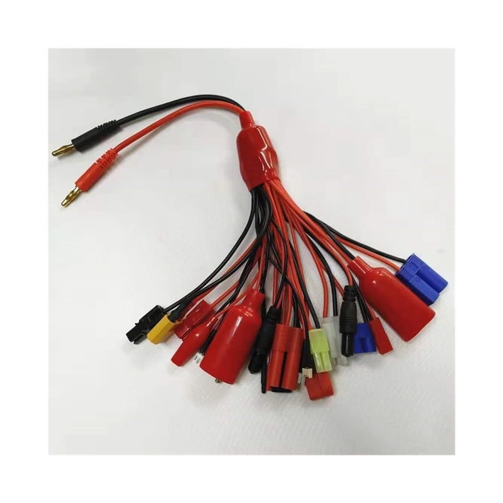 Cable de carga multifunción de alta conductividad con conectores EC5 XT60 y banana para aeromodelismo