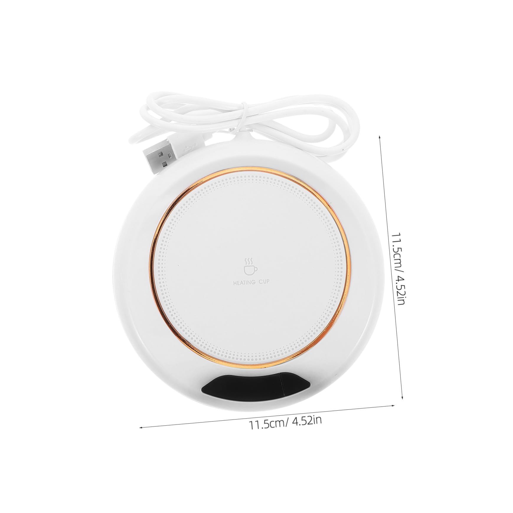 ABOOFAN Adjustable Temperature Heating Coaster Reusable for Office Home Desk Warm Beverage Warmer