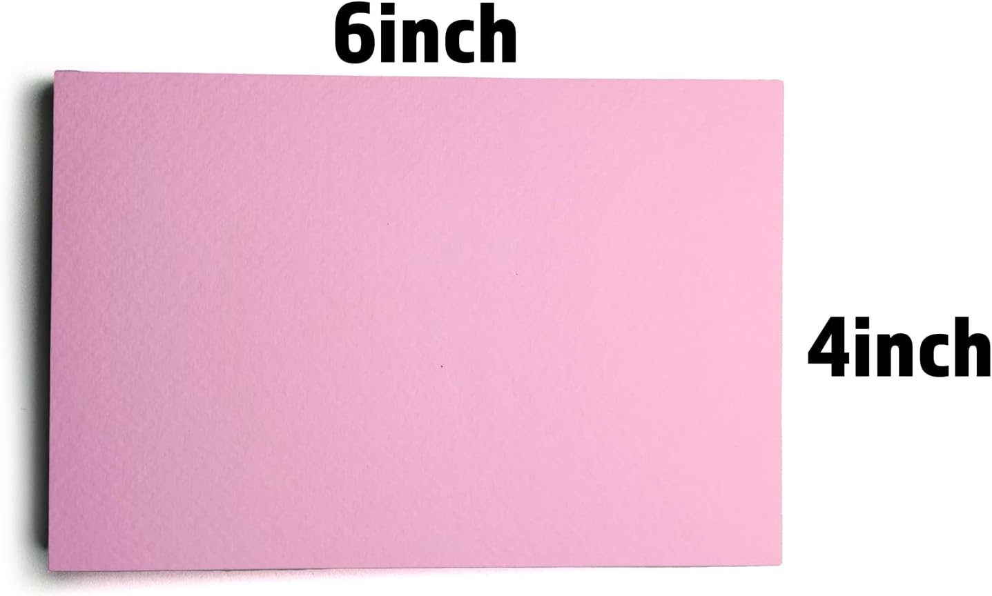 PPAPPAPPIYO Set of 50 4x6 Color Blank index cards 180gsm (pink) - Image 2
