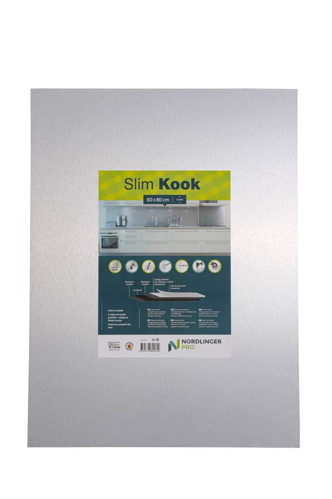 Nordlinger Slim Kook, Ancho 60 cm, Altura 80 cm, Credence Compuesto de Aluminio