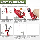 Tree Loppers Long Reach Telescopic, 82-402cm Long Reach Pruner with Extendable Handle & 33cm Saw, Lightweight Telescopic Tree Pruner Branch Cutters, Pulley Pole Pruner Hand Garden Loppers - Image 5