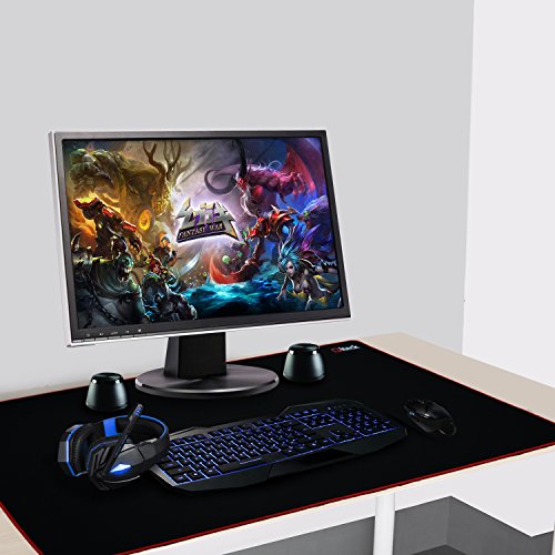 Gaming Mouse Pad Xxxl/Extended Large Mat Desk Pad 36"X16.5" Glteck Mousepad Long Non-Slip Rubber Mice Pads Stitched Edges With Portable Bag #TOP6