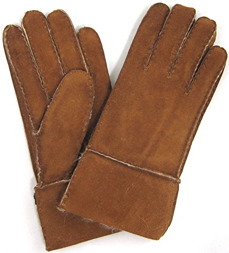 Bushga Ladies Full 100% Sheepskin Glove - Tan - Medium (7