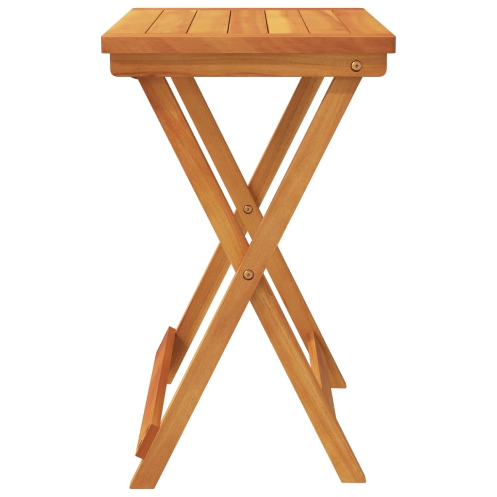 Tavolo da giardino pieghevole, 50 x 36 x 60 cm, in legno massiccio di acacia | Robusto legno duro tropicale, salvaspazio, per balcone, terrazza, giardino