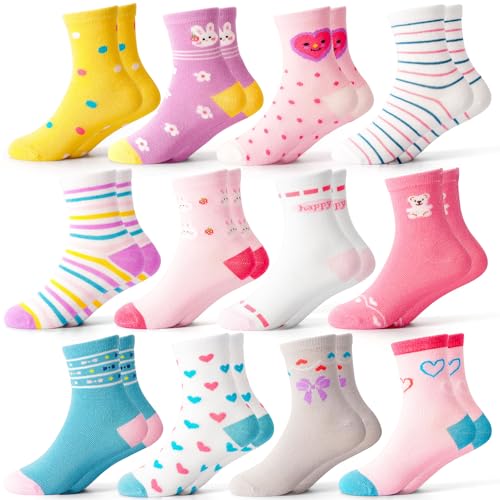 LAETBBE Mädchen Socken Kinder Kindersocken Schulkind Socken...