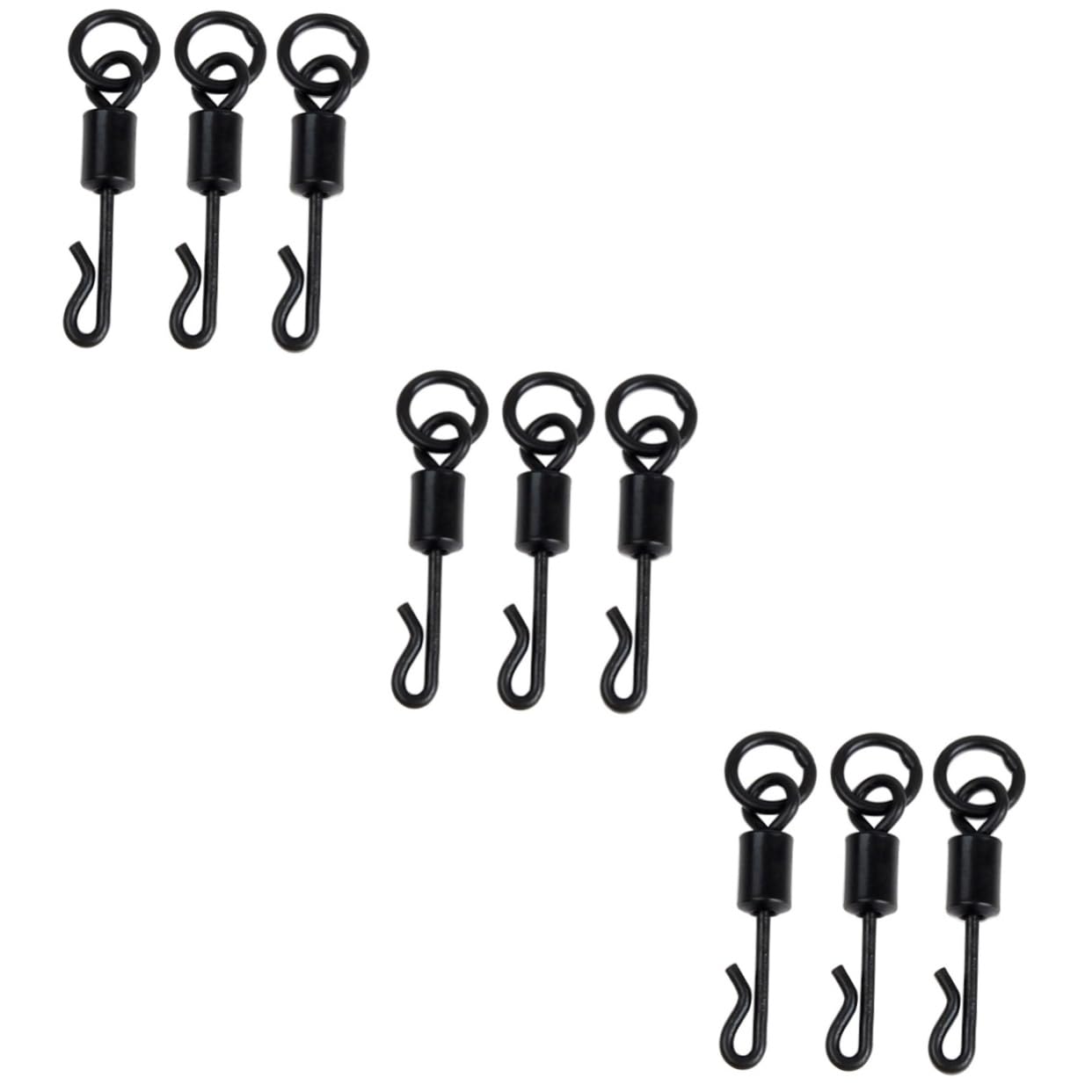 HANABASS 150 STK Angelhaken-Anschlüsse Quick Connect roststop Schnelle Verbindung Fisch Nudelholz Angelrollenwirbel Angelwirbel Angeln Angelstecker Schnappstift Angelzubehörset