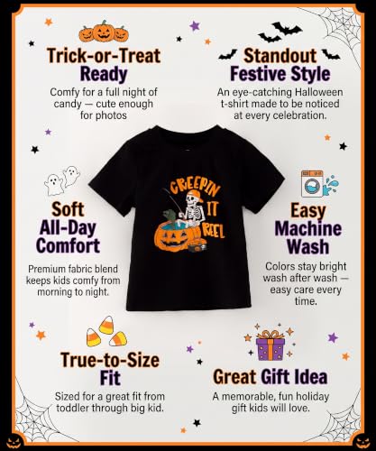 Image of Boys Short Sleeve Funny Graphic Tees for Toddler to Big Kid