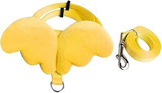 Mipcase Trela De Coelho Corda De Tração Para Gato Arnês Para Cães Colete Para Gato Arnês Para Hamster Trela Para Transporte De Cabo Cinto Arnês De Fiação Cinta Amarela Para Gato Dragão