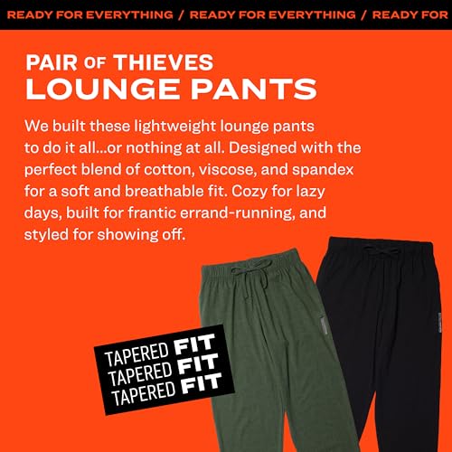 Pair of Thieves Men's RFE Tapered Lounge Pants - Super Soft, Stretchy Joggers with Pockets2