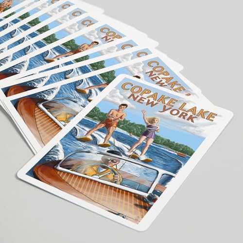 Lantern Press Copake Lake Baraja Poker 52 Cartas miniatura 5