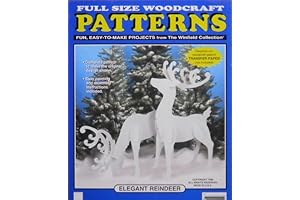 Christmas Wood Patterns for Yard: Large Elegant Reindeer Woodcraft Pattern
