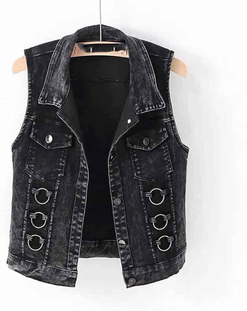 Suwequest Fashion Denim Vest Female Spring Autumn Sleeveless Wild