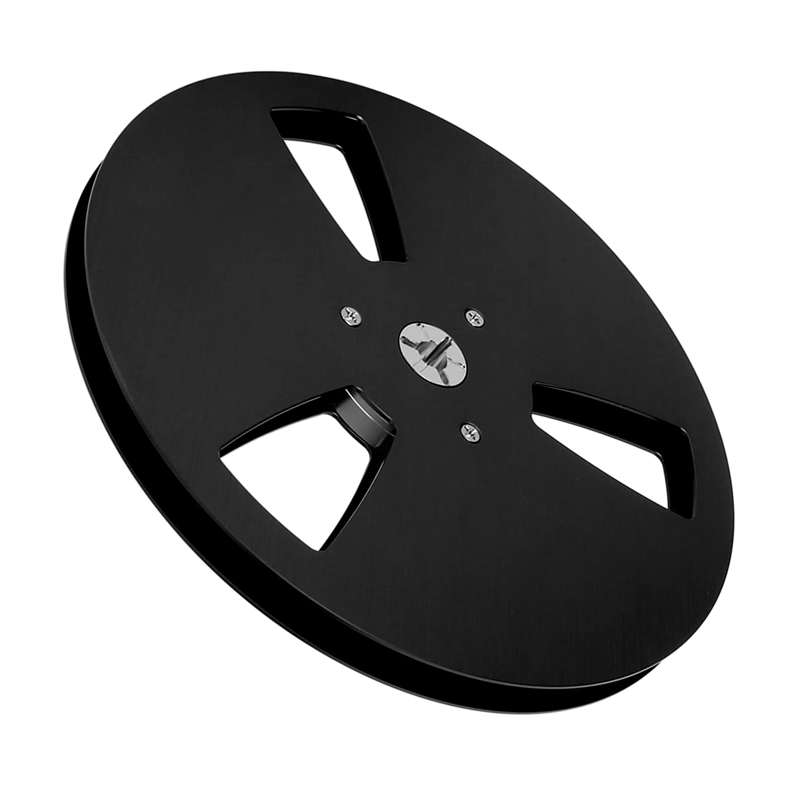 Leere Bandspule, 7 Zoll Offene Spule, Audio-Aluminium-Aufwickelspule, Recorder, Zubehör, Öffnungsmaschine, Teileöffner, Leere Platte für (Schwarz)