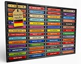 eCom Fabarius MC Regal für 60 Kassetten, Medienregal aus Holz (Kiefer), fertig montiert, Farbe...