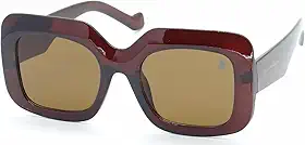 Óculos de Sol Feminino Polo London Club Quadrado Fashionista, Proteção UVA/UVB - Kit contém estojo