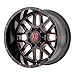 8x6.5 20" Inch 4 Wheels Rims XD XD820 Grenade 20x10-24mm Black Red
