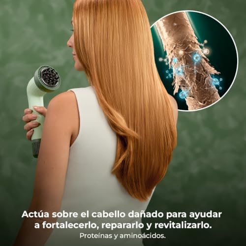 Miniatura 5 de Cecotec Secador de Pelo Compacto IoniCare Dry&Keratin Cotton Candy. 1200W, 107000RPM, Motor Brushless, Función Iónica, Cabezal con Tecnología NutriEssence y Púas Duras, Cabezal Concentrador, Rosa