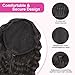 AISI BEAUTY Curly Ponytail Extension Drawstring Ponytail for Black Women 14 Inch Fake Ponytail Curly Synthetic Clip in Pony Tails Hair Extensions(Brown Black)