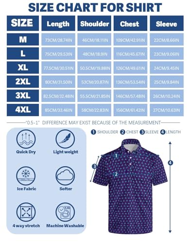 Funny Mens Golf Shirt Moisture Wicking Quick Dry Print Performance Short Sleeve Collared Polo Shirts for Men3