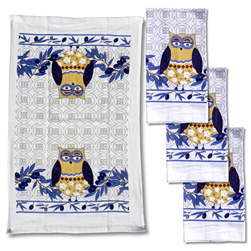 Lobyn Value Packs 4 Stück saugfähige leichte Küchentücher 15 x 25 cm Baumwolle Polyester Cover