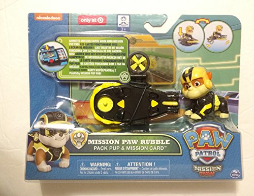 Paw Patrol Mission Paw Rubble Pack Pup & Card Exclusive