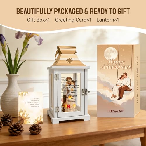 Gift for Wife, Best Mother's Day Valentines Day Anniversary Birthday Gifts Lantern for Wife Christmas - Image 4