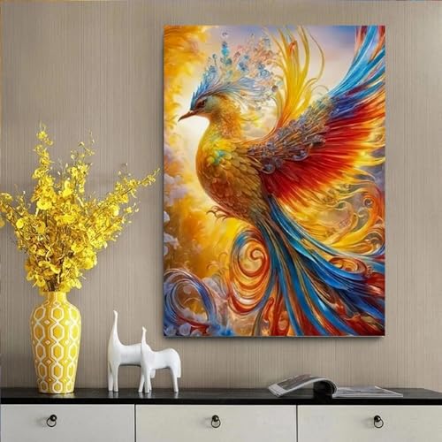 DIY Diamant Painting Kit Complet Phénix Tableau Strass Maison - 2