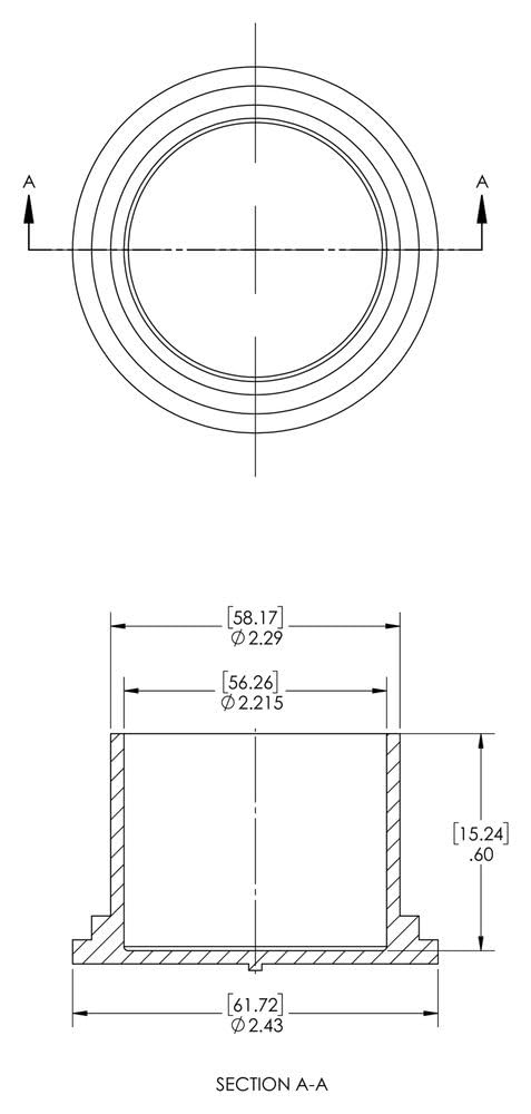 Caplugs EC-36 EC Series – Plastic Cap for Threaded Connectors, 40 Pack, Red LD-PE, Nominal Thread Size 2-1/4