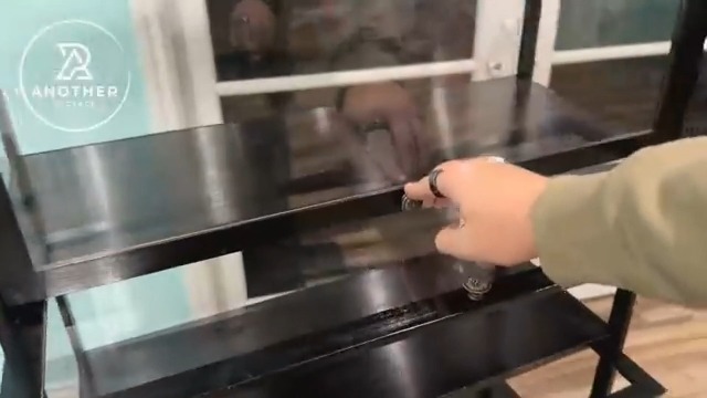 QOEUDD Display Cabinet with Acrylic Glass Door, 4 Tier Curio Display Case, Collectibles Toy Organizers Rack & Display Shelf, Kids Bookcase for Bedroom, Reading Nook, Toddler's Room, Bamboo