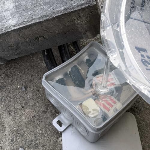 Mastic électrique en résine époxy IP68 & IP69 jusqu'à 1000 V 3 kg incolore (transparent) étanche pour boîtes de jonction, circuits, manchons de câble, etc. – vue 2