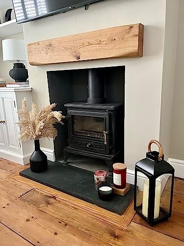 Celtic Timber - Solid French Oak Beam Floating Shelf Mantle Piece Fire Place Surround Inglenook - View #9