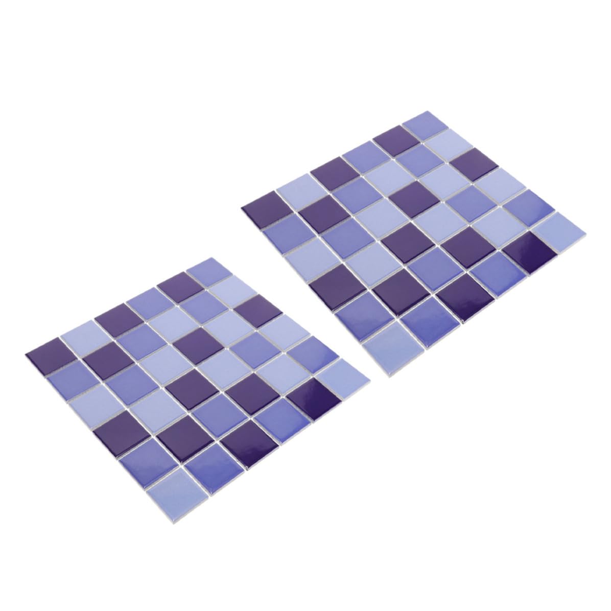 PACKOVE Azulejos de Cerámica Azul sin Juntas 2 Piezas