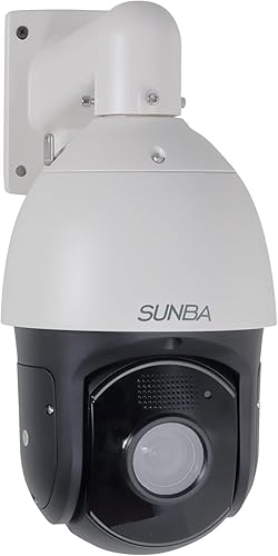 SUNBA Cámara PTZ de seguimiento automático PoE+ para exteriores, zoom óptico de 36X, cúpula de seguridad inteligente de 5 MP, RTMP para transmisión