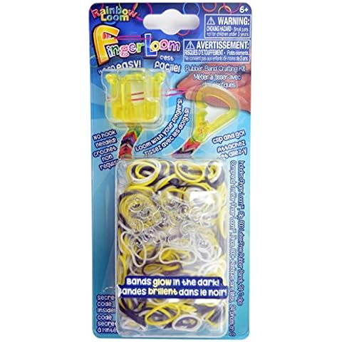 Rainbow Loom 494 R0037B EA Small Finger Loom-Yellow Cover
